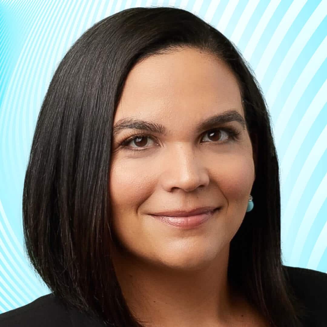 Portrait of satisfied client Emma Rodriguez, Marketing Director of GrowEasy