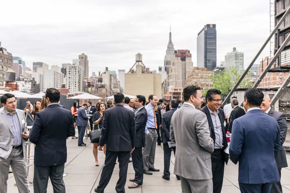 Networking Break on the Rooftop